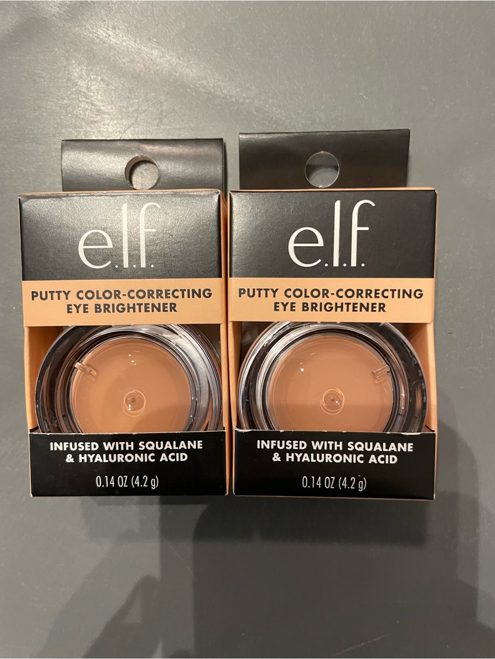 2 E.l.f. Putty Color-Correcting Eye Brightener Light/Medium 0.14oz New